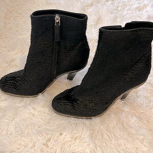 Giorgio Armani Lamb Hair Leather Boots 38